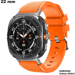 Pulsera de caucho Samsung naranja de reloj de 22 mm