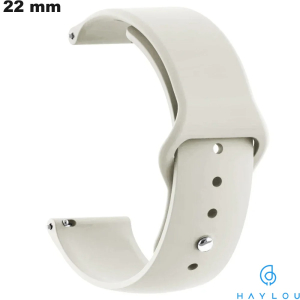 Bracciale Silicone orologio 22 mm Grigio Haylou \ Spedizione Veloce