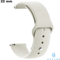 Bracelet Silicone montre 22 mm Gris Haylou \ Envoi Rapide