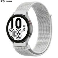 Bracelete Branco de Tecido 20mm para relógio - Envio em 24h
