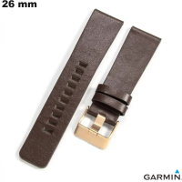 Armband Garmin smartwatch Echt leer 26mm Bruin goedkoop