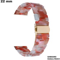 Verkauf von 22 mm Smartwatch-Armband Samsung aus mehrfarbiger Kunstharz