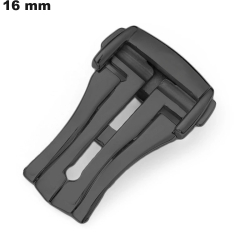 Stainless Steel Loop for Deployant Bracelet 16 mm Black