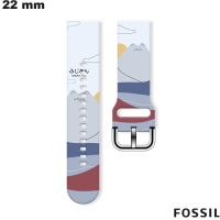 Armband Silikon 22mm für Fossil Uhr Motif Fuji von hoher Qualität