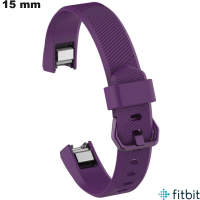 Ventas de pulsera FitBit para smartwatch violeta de 15 mm de caucho