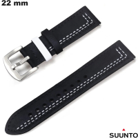 Bracciale Nero 22mm Suunto in Vera Pelle ● Spedizione Gratuita