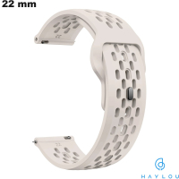 Bracelet Blanc 22mm Haylou Résistant pour montre de qualité