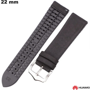 Bracciale Huawei Nero 22 mm per smartwatch in gomma economico