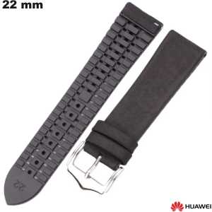 Pulsera Huawei Negra de 22 mm para smartwatch de caucho barata