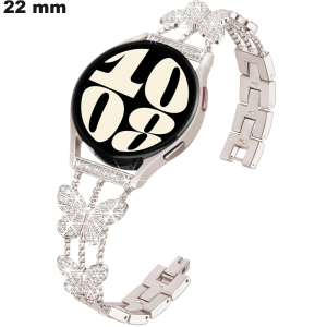 Pulsera plateada reloj de acero inoxidable de 22 mm: Envío en 24h