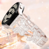 Armband Silberne Edelstahl Uhr 22 mm : Versand in 24h