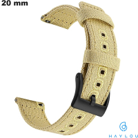 Bracelet Haylou Textile u vintage Beige montre connectée de qualité