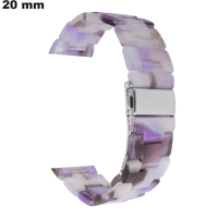 Armband aus Resin 20mm lila für Uhr ● Kostenloser Versand