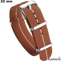 Pulsera de 22 mm Marrón Garmin Nato Nylon reloj inteligente de calidad