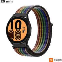 Bracelet Xiaomi 20mm Tissu montre Multicolore