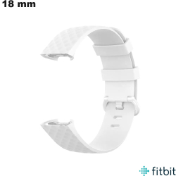 Bracelet FitBit Blanc de montre intelligente 18 mm