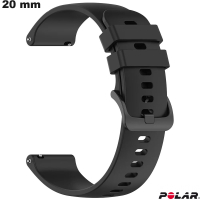 Bracciale per smartwatch in silicone Polar 20mm Nero ● Consegna Veloce