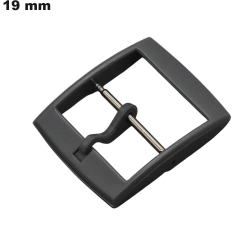 Boucle de polycarbonate gris de 19 mm con ardillón para reloj