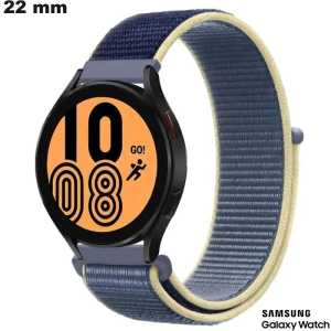 Verkauf der blauen Samsung Smartwatch-Armbänder aus Stoff 22mm