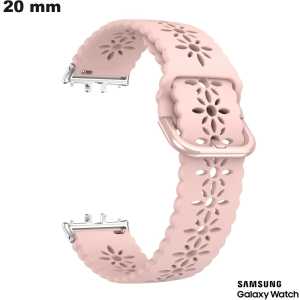 Armband 20 mm Rosa Samsung Smartwatch Qualitäts-Silikon Armband 20 mm Rosa Samsung Smartwatch Qualitäts-Silikon