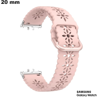 Bracciale 20 mm Rosa orologio connesso Samsung Silicone di qualità