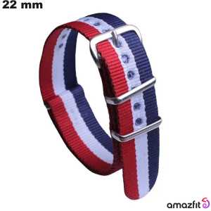 Bracelet Multicolore Tissu Amazfit 22 mm pour montre de qualité