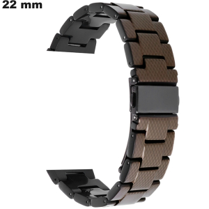 Armband aus braunem Resin 22mm für Uhr \ Kostenloser Versand Armband aus braunem Resin 22mm für Uhr \ Kostenloser Versand