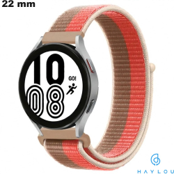 Bracelet Scratch smartwatch Tissu 22mm Rose Haylou