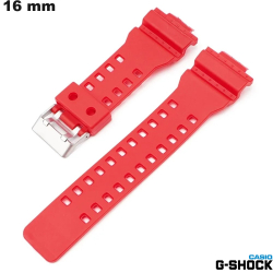 Bracelet e 16mm montre Caoutchouc Rouge Casio G-Shock
