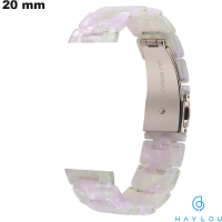 Bracelet montre intelligente Résine 20 mm Blanc Haylou de qualité