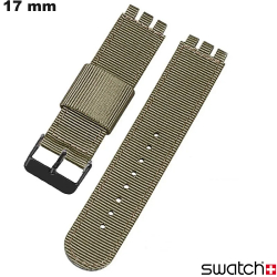 Bracelet 17mm Tissu montre Vert Swatch