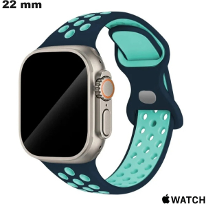 Vendita Braccialetto per smartwatch 22mm alla moda Blu Apple Watch