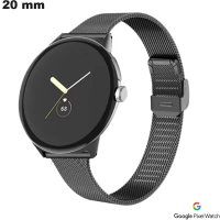 Vendita Bracciale in Acciaio Inossidabile Milanese Google Pixel 20mm Nero