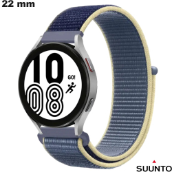 Bracelet Suunto Tissu Bleu montre connectée 22mm