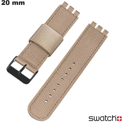 Bracelet Beige Nylon 20 mm Swatch montre