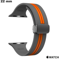 Grijze 22mm armband voor Apple Watch van kwaliteitsilicone