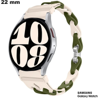 Bracelet Vert Silicone 22mm Samsung de montre connectée pas cher