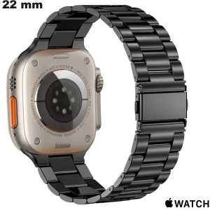 Vendita Bracciale Oyster 22mm Apple Watch Acciaio Inossidabile Nero