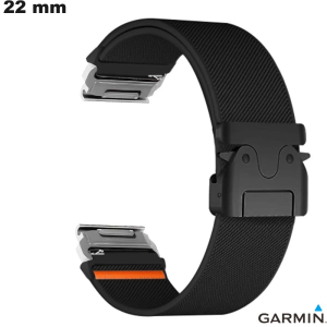 Pulsera Negra Garmin QuickFit de 22 mm para reloj de Tela de calidad Pulsera Negra Garmin QuickFit de 22 mm para reloj de Tela de calidad
