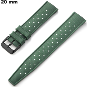 Bracelet Silicone Vert 20mm de montre Durable