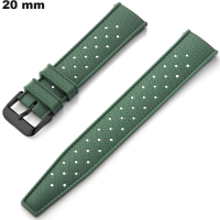 Bracelet Silicone Vert 20mm de montre Durable