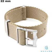 Bracciale 22mm Beige per orologio Haylou Nylon / Spedizione 24h