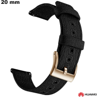 Bracciale 20 mm Tessile Nero per orologio Huawei | Spedizione Gratuita