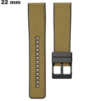 Pulsera de reloj de 22mm Marrón Silicona deportiva / Envío Rápido