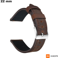 Armband 22mm Xiaomi Marron Echtes Leder ● Versandkosten 3,99€