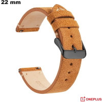 Bracciale per orologio OnePlus in vera pelle Marrone 22mm di qualità