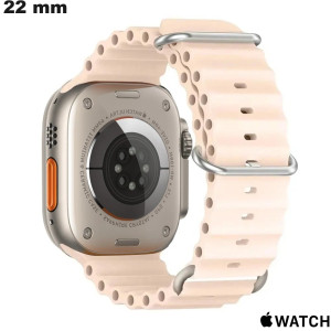 Verkoop 22 mm Apple Watch Siliconen Horlogeband Roze