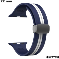 Bracciale Apple Watch di orologio connesso Silicone Blu economico