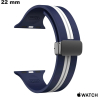 Bracciale Apple Watch di orologio connesso Silicone Blu economico
