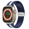 Bracciale Apple Watch di orologio connesso Silicone Blu economico